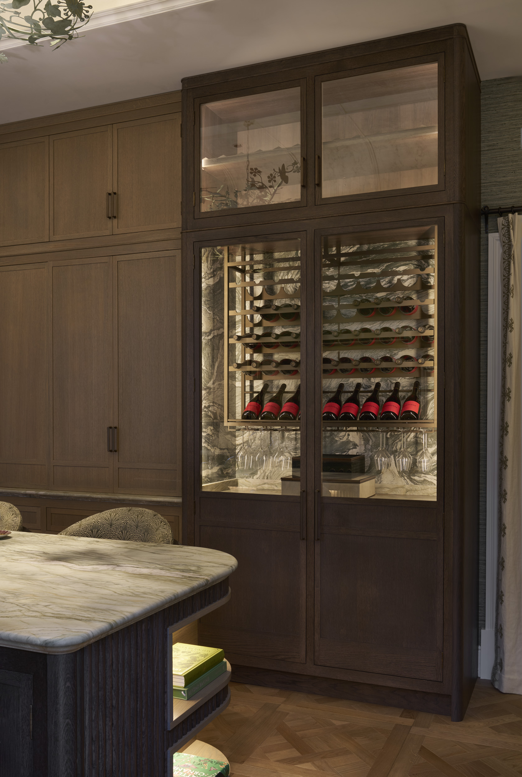 Wine store in a luxury kitchen