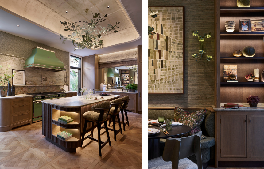 Feature lighting in the Martin Moore kitchen