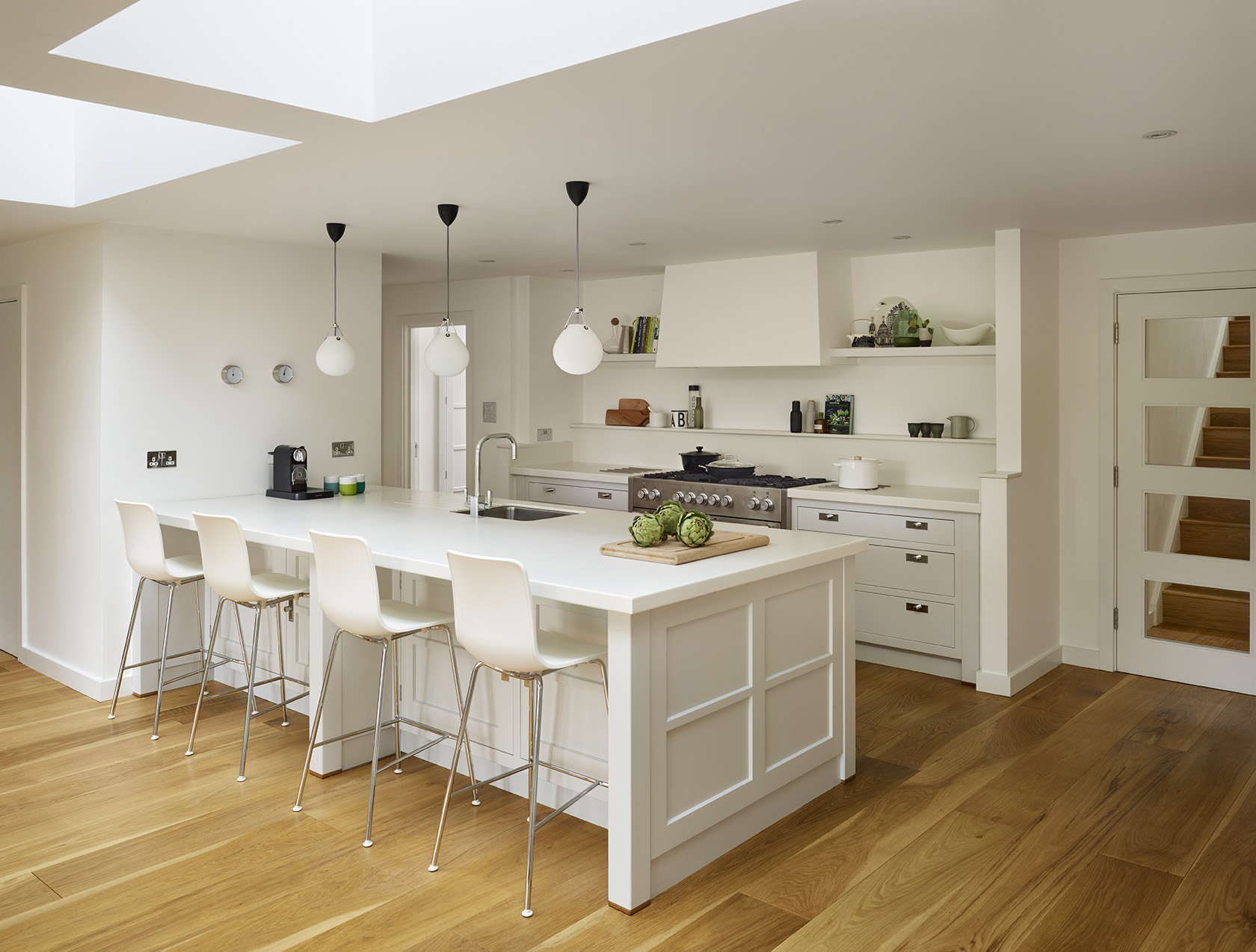 Martin Moore kitchen with open shelving design