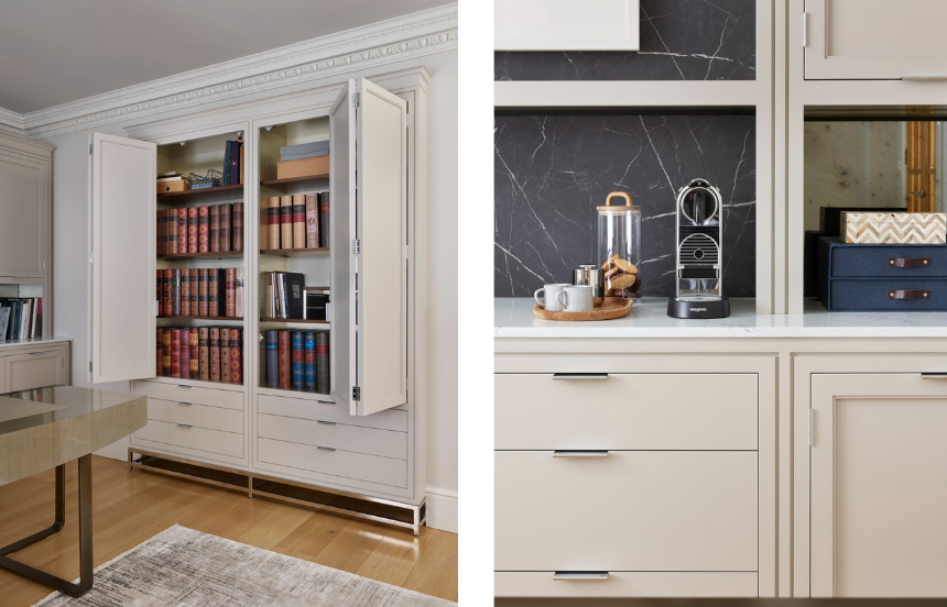 Elegant home office cabinetry