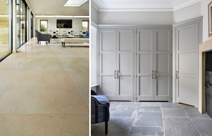 Natural stone flooring examples