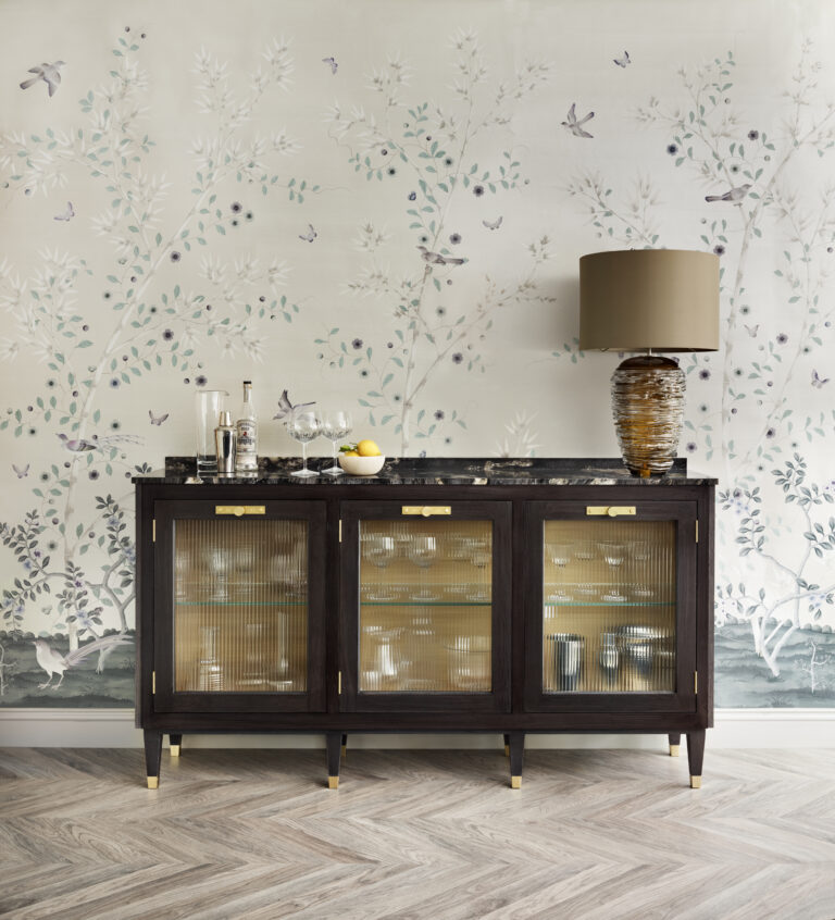 Decorative wallcovering from Fromental in the kitchen - high res